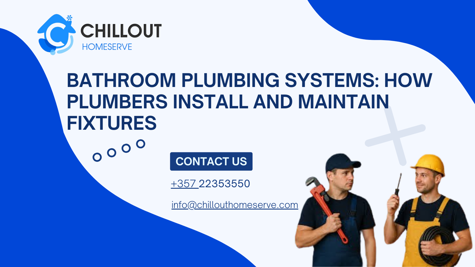 Technician repairing bathroom plumbing under sink