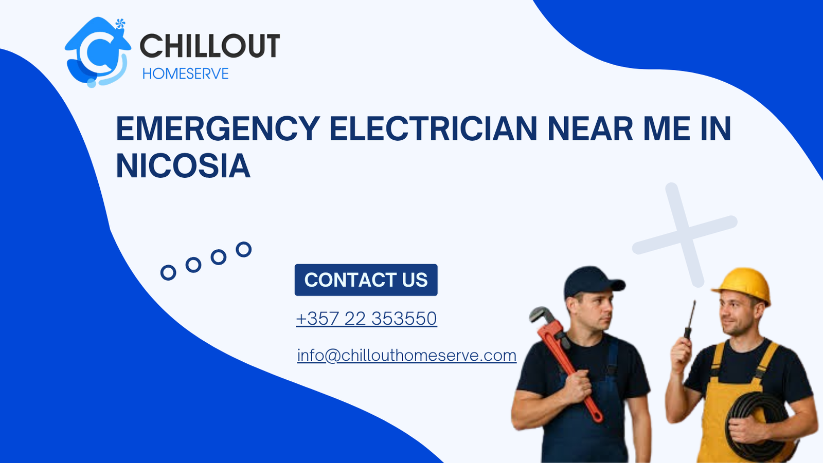 emergency electrician near me inspecting electrical wiring inside a residential property in Nicosia, Cyprus