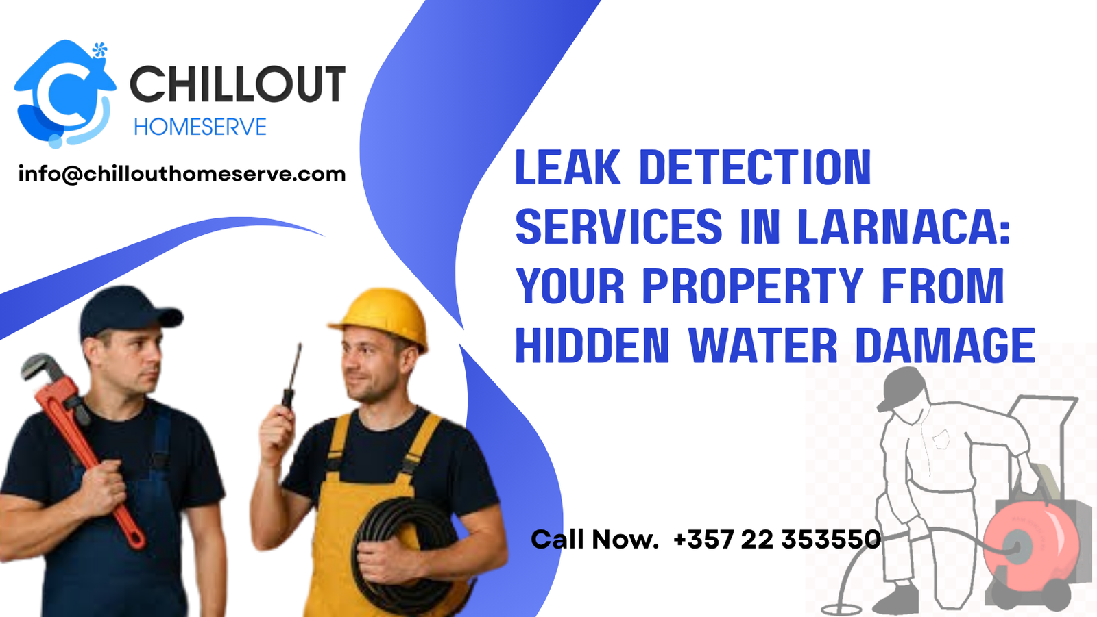 Professional technician performing advanced leak detection service in a residential property in Larnaca
