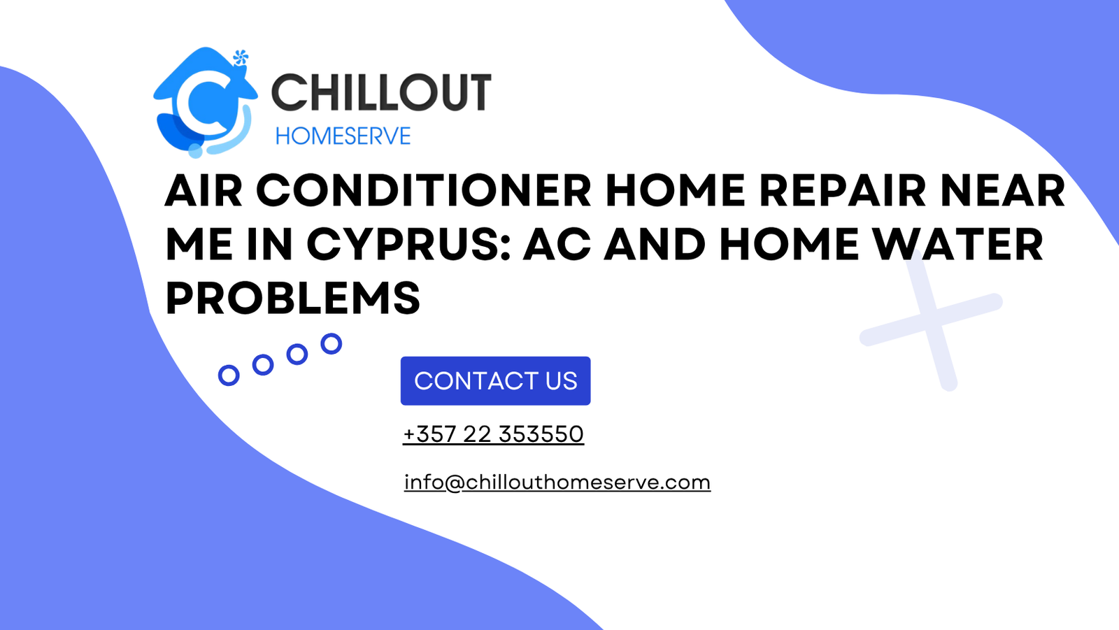 Air conditioner home repair and drainage pipe inspection in a Cyprus home