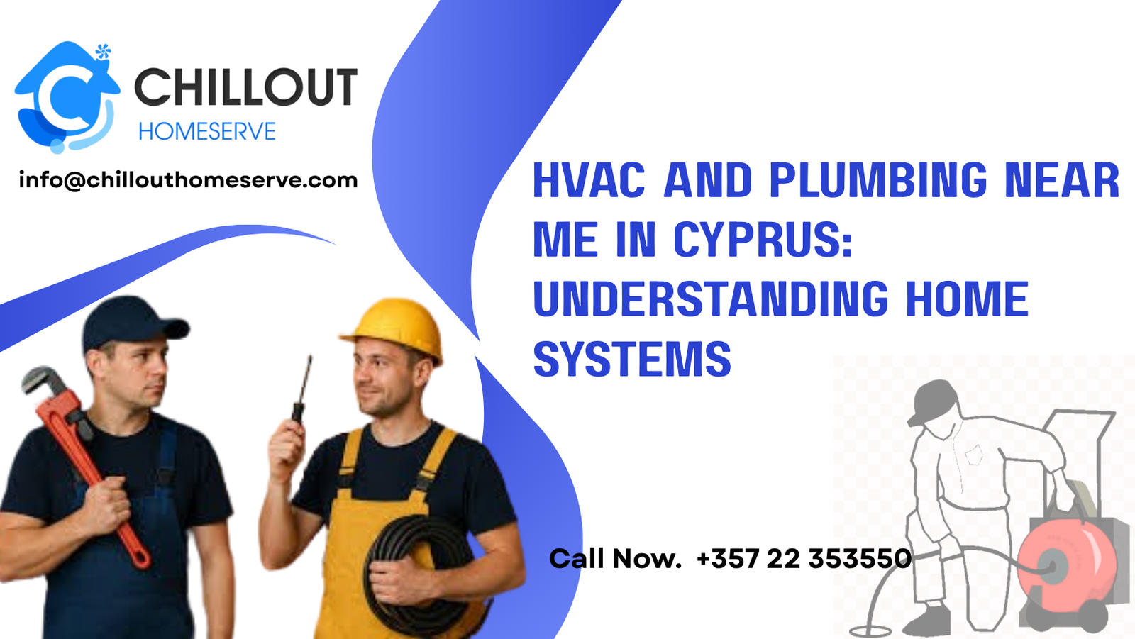 HVAC and plumbing systems being inspected inside a Cyprus property