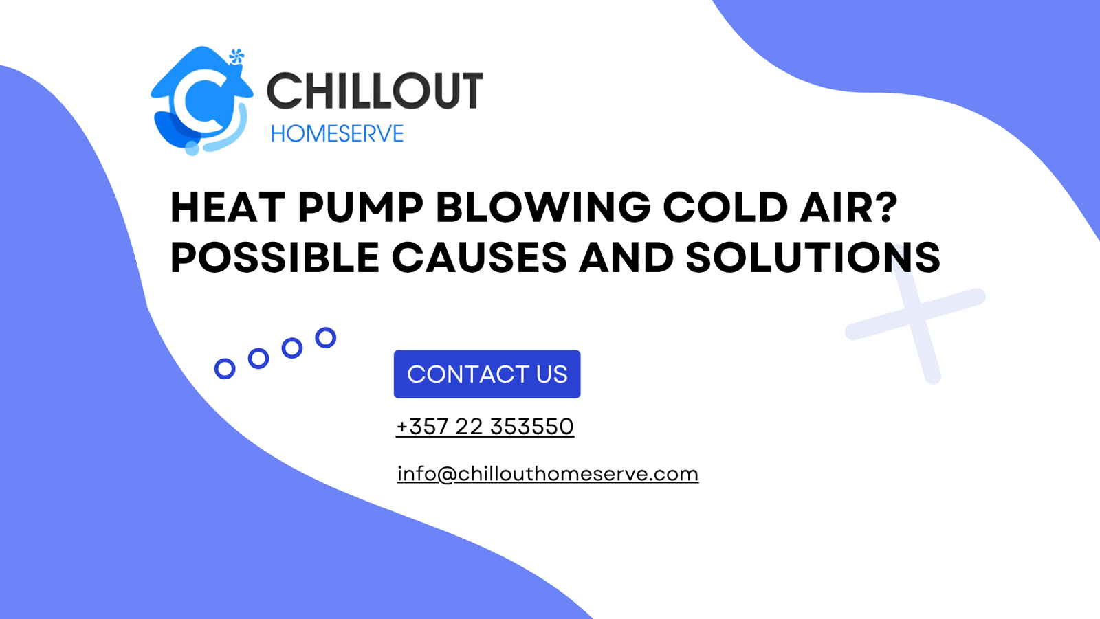 Heat pump blowing cold air during heating operation in a Cyprus property