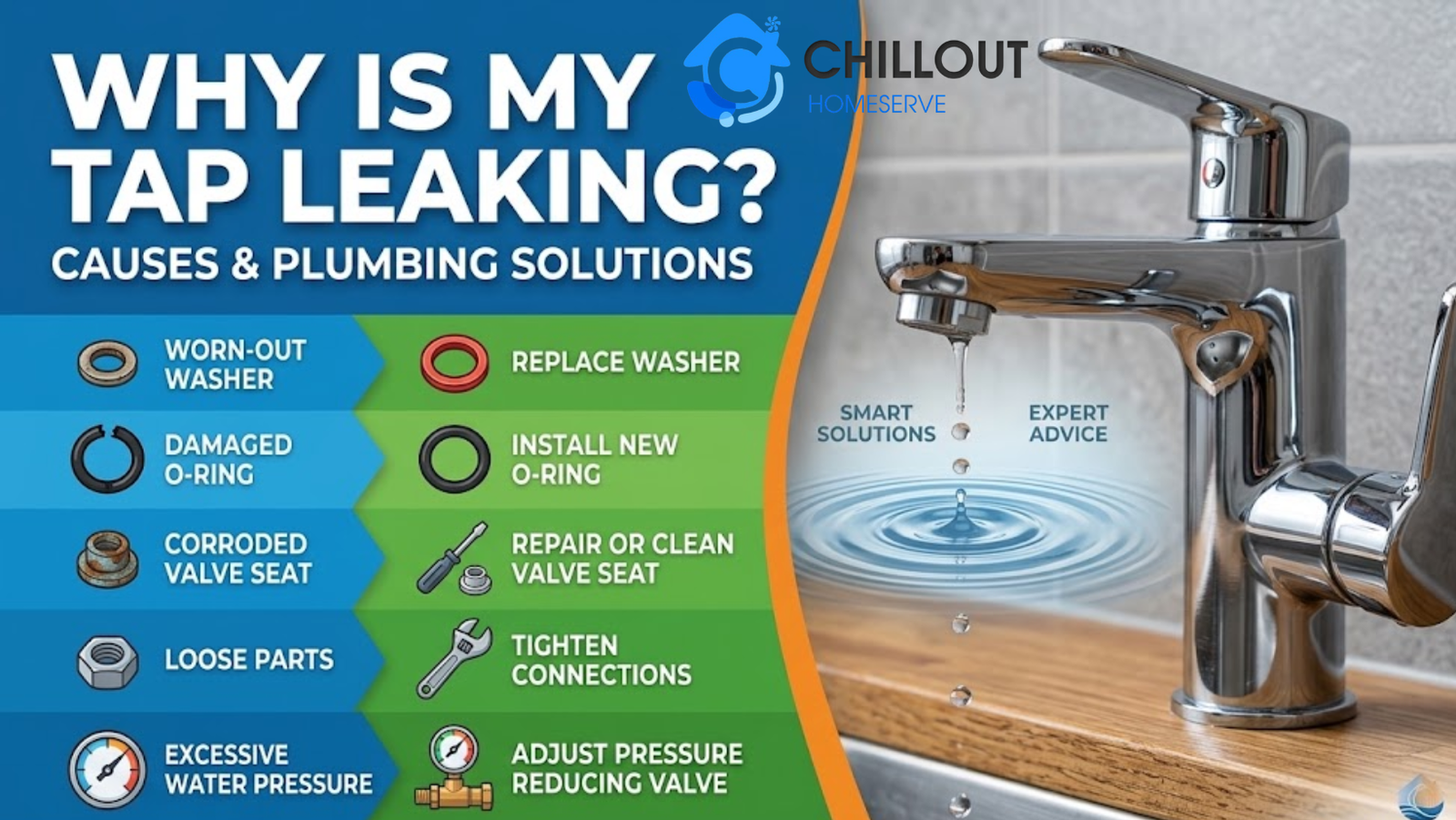 Plumber inspecting a leaking tap in a Cyprus home